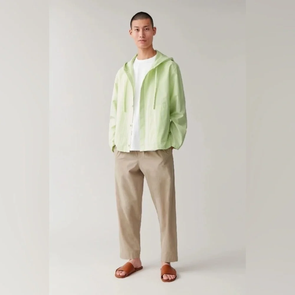 COS Men’s Lightweight Hooded Jacket Coat in Green‎ Size S